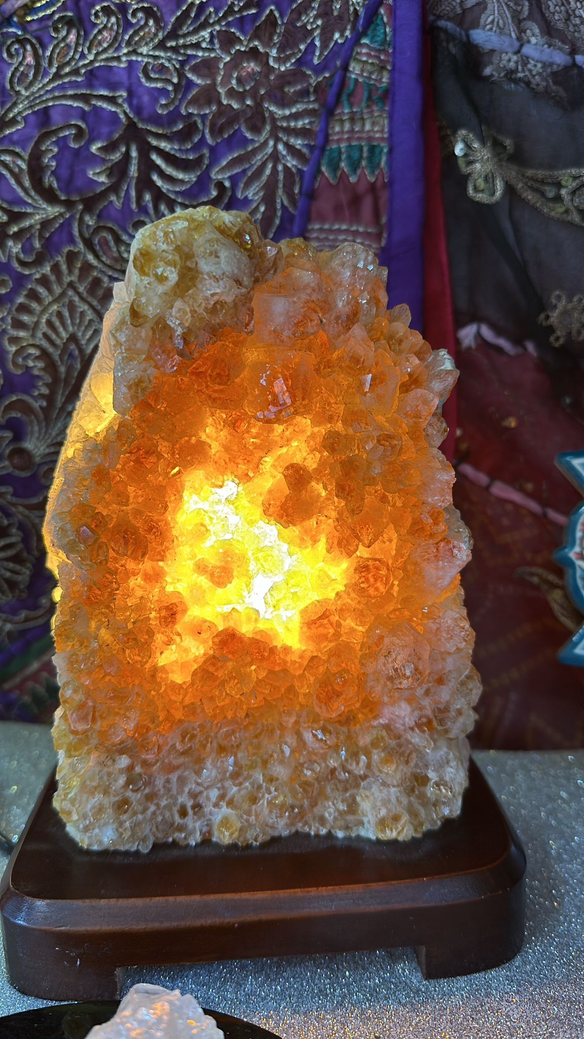 lampara de piedra